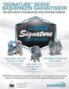 SANDPIPER’ın Signature Serisi havalı diyaframlı pompaları